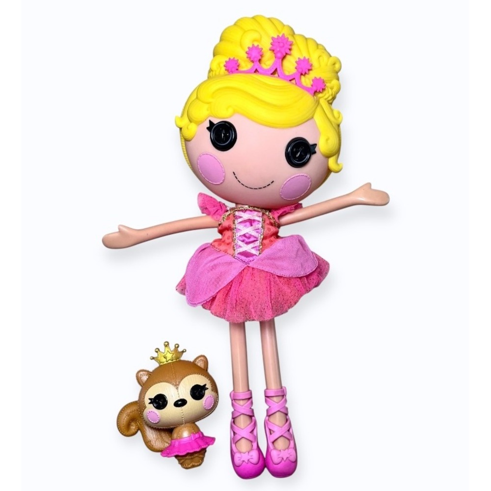 Lalaloopsy Allegra Leaps 'N' Bounds Toy Doll 13" Pink Ballerina Pet Squirrel